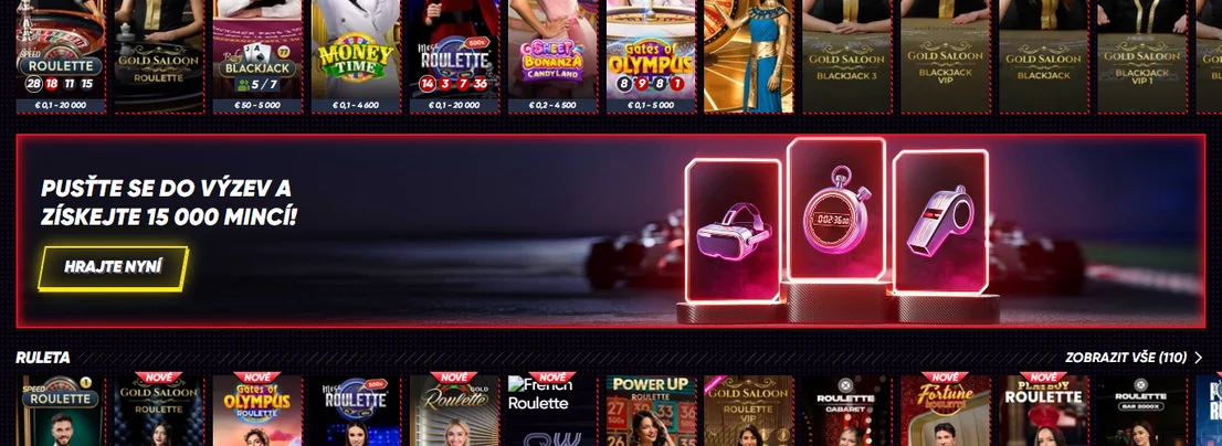 Prohlédněte blackjack stoly